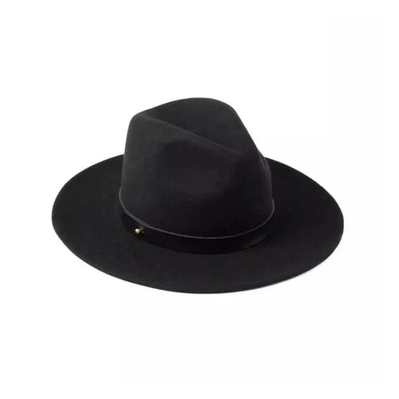Lack Of Color Wool Fedora in Black main image 2